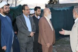 عکس| آئین رونمایی از ضریح آستان امام زاده عبدالله در روستای همه سین